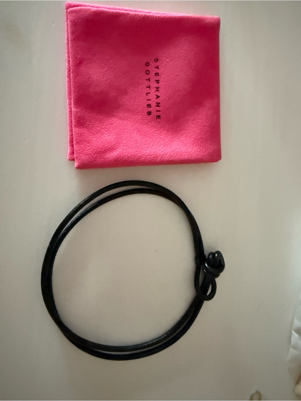 Stephanie Gottlieb Kendall Leather Cord Necklace — Black - Picture 3 of 4